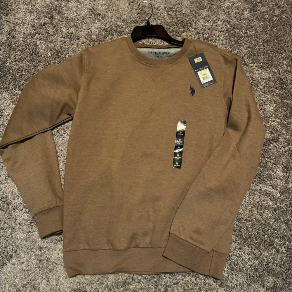 U.S. Polo Assn. Brown V-Neck Sweater